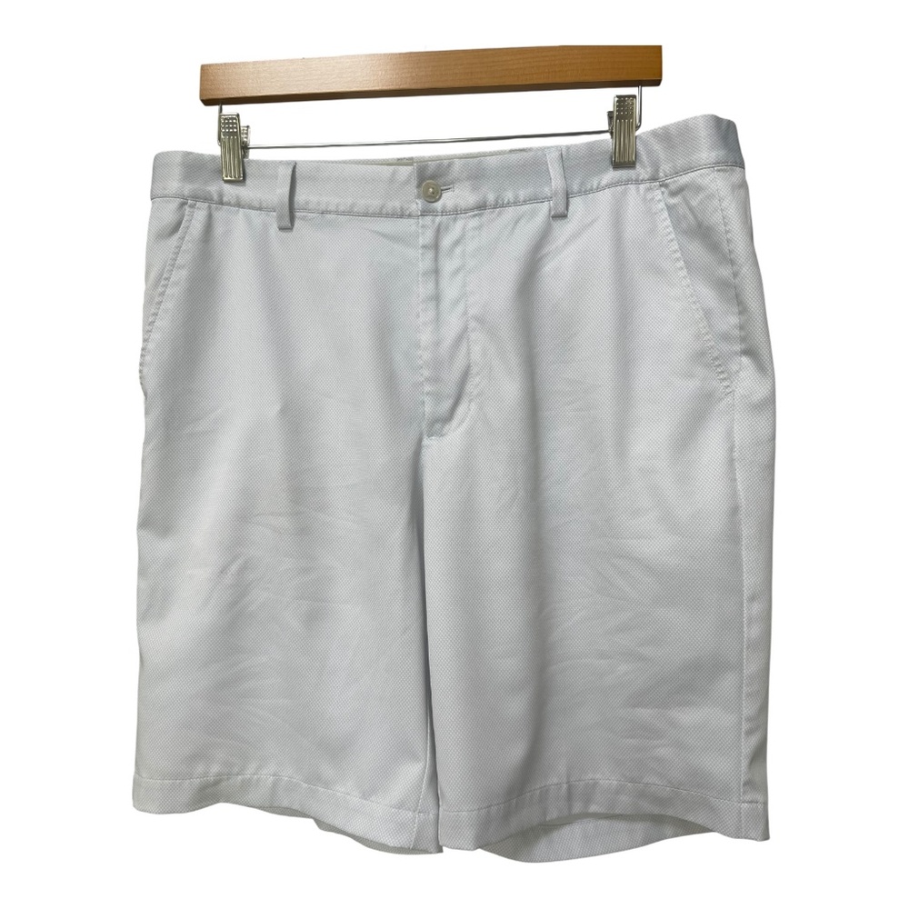 Greg Norman Men's Stretch Golf Fishing Short Size US 34 Regular Gray blocks
